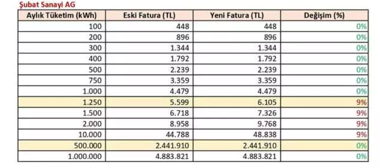 Elektrik Faturaları Yeni Dönemi Başladı